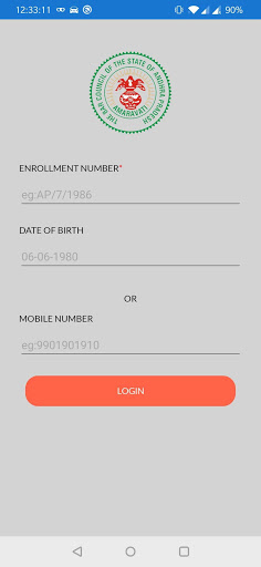 Android application APBarCouncil screenshort