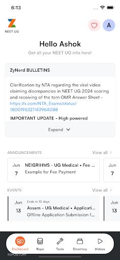 Android application ZyNerd - NEET PG/MBBS/BDS screenshort