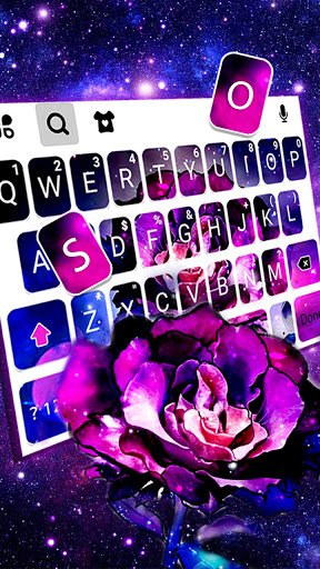 Rose Galaxy Keyboard Theme Screen 2