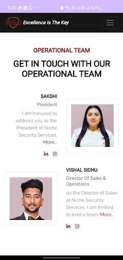 Niche Security Services Screen 3
