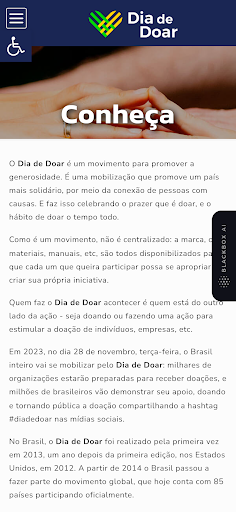 Dia de Doar Screen 3