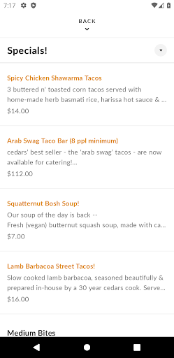 Cedars Mediterranean Kitchen Screenshot 3 - AppWisp.com