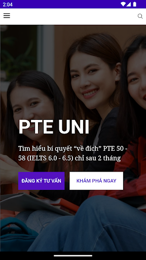 Android application PTE UNI screenshort