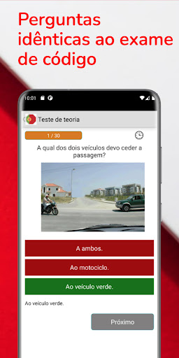 Testes de Código IMTT: Exames Screen 3
