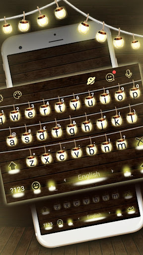 Android application Warm Light Lanterns Keyboard T screenshort