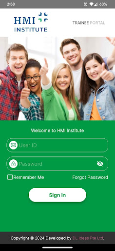 Android application HMI-I Trainee screenshort