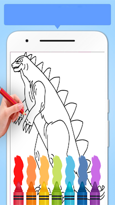 Godzilla Colouring Pages Gameのおすすめ画像4