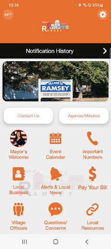 Android application Village of Ramsey IL screenshort