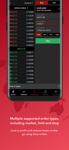 Tradefada: Bitcoin Exchange Screen 3