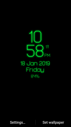 Digital Clock Lwp - Digi Clock Screen 3