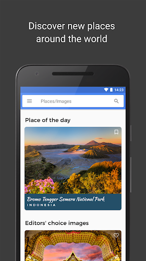 Android application Hello World - Travel discovery screenshort