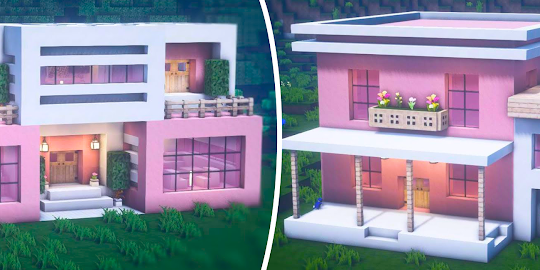 Pink House Map for Minecraft