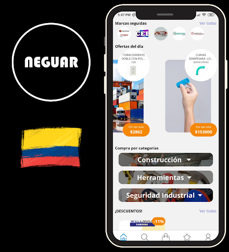 Android application NEGUAR screenshort