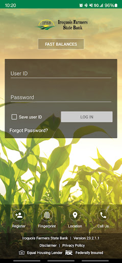 Iroquois Farmers State Bank Screen 2