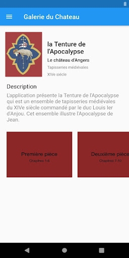 Android application La Tenture de l'Apocalypse screenshort