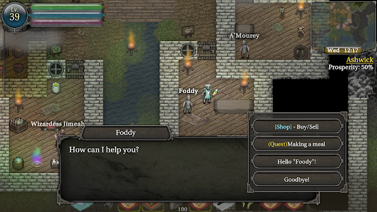 Capture d'écran du RPG 9th Dawn III