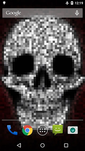 Android application Halloween Skull Live Wallpaper screenshort