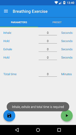 Breathing exercise Screen 2
