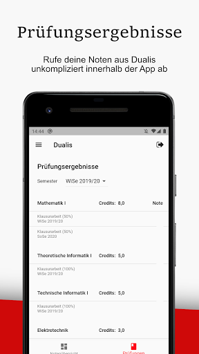 DHBW Studenten App Screen 2