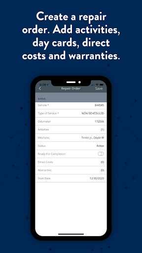 Fleet Maintenance Manager Screen 2