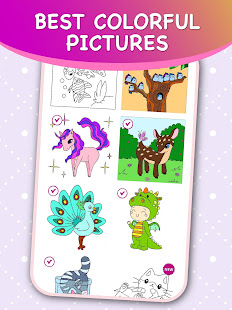 Kids Color by Numbers Book with Animated Effects 3.0 screenshots 1
