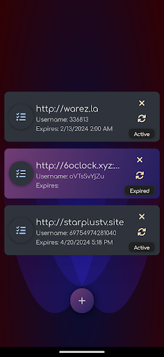 Android application IPTV PLAYER PRO screenshort