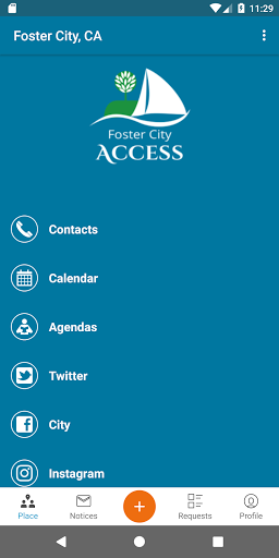 Android application Foster City Access screenshort