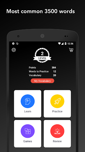 Android application Tobo: Learn Danish Vocabulary screenshort