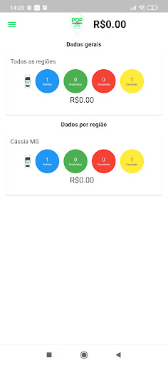 Android application POP control - para licenciados screenshort