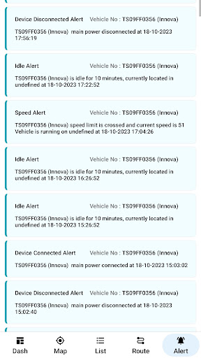 Android application Go Track screenshort