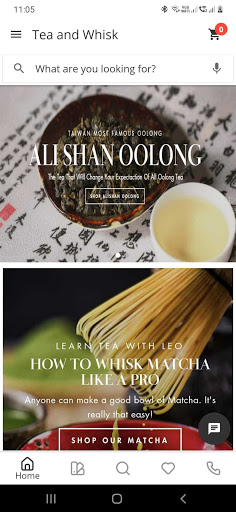 Android application Tea and Whisk screenshort