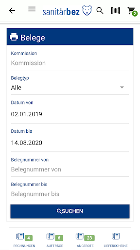 Android application Sanitär Bez screenshort