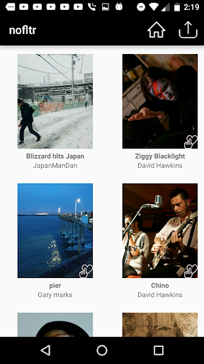 Android application nofltr screenshort