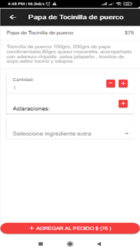 Android application Terrapapa Delivery screenshort