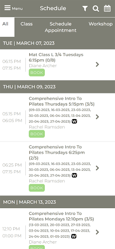 Compassionate Body Pilates Screen 2