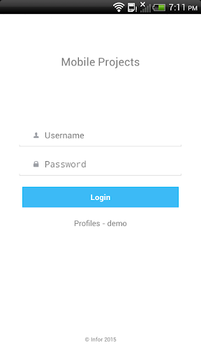 Android application Infor Lawson Mobile Projects screenshort