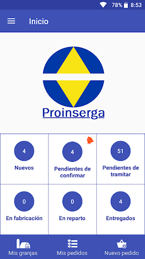 Proinserga Pedidos Screen 3