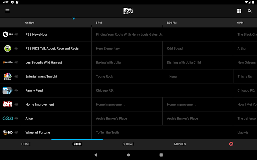 Screenshot of AW TV