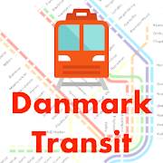 Denmark Public Transport Offline DSB time fare map