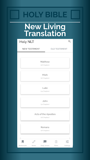 Android application New Living Translation Bible screenshort