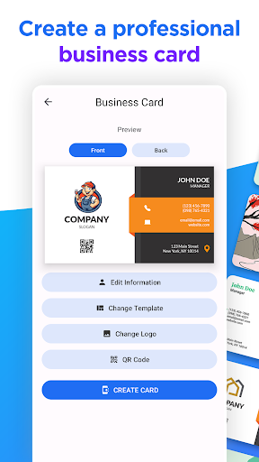 Screenshot of Business Card Maker