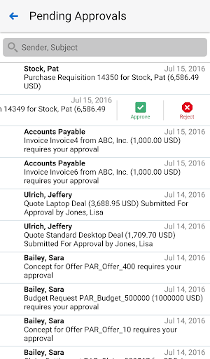 Approvals for EBS Screen 2