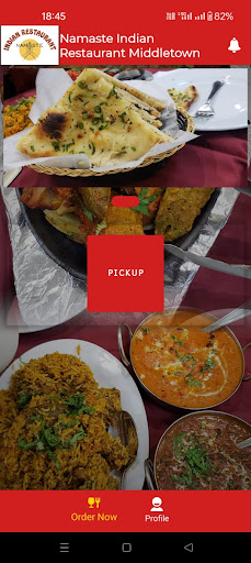 Android application Namaste Indian Restaurant screenshort