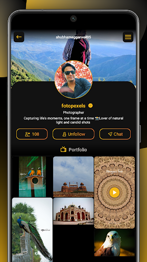 Android application HitFame: Network & Jobs screenshort
