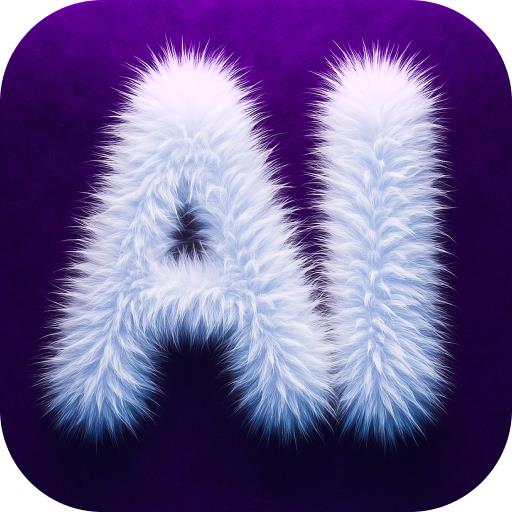 AI Fluffy Logo - 3D Fur Logo