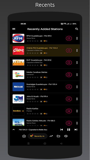 Android application Radio GP: Guadeloupe Stations screenshort