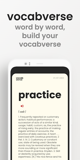 Android application vocabverse screenshort