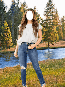 Girls Jeans Fashion Selfieのおすすめ画像3