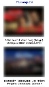 Chiranjeevi All Video Songs