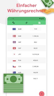 Währungsrechner - RateX Screenshot